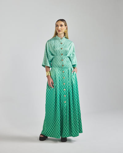 Malondie Fading Green Summer Maxi