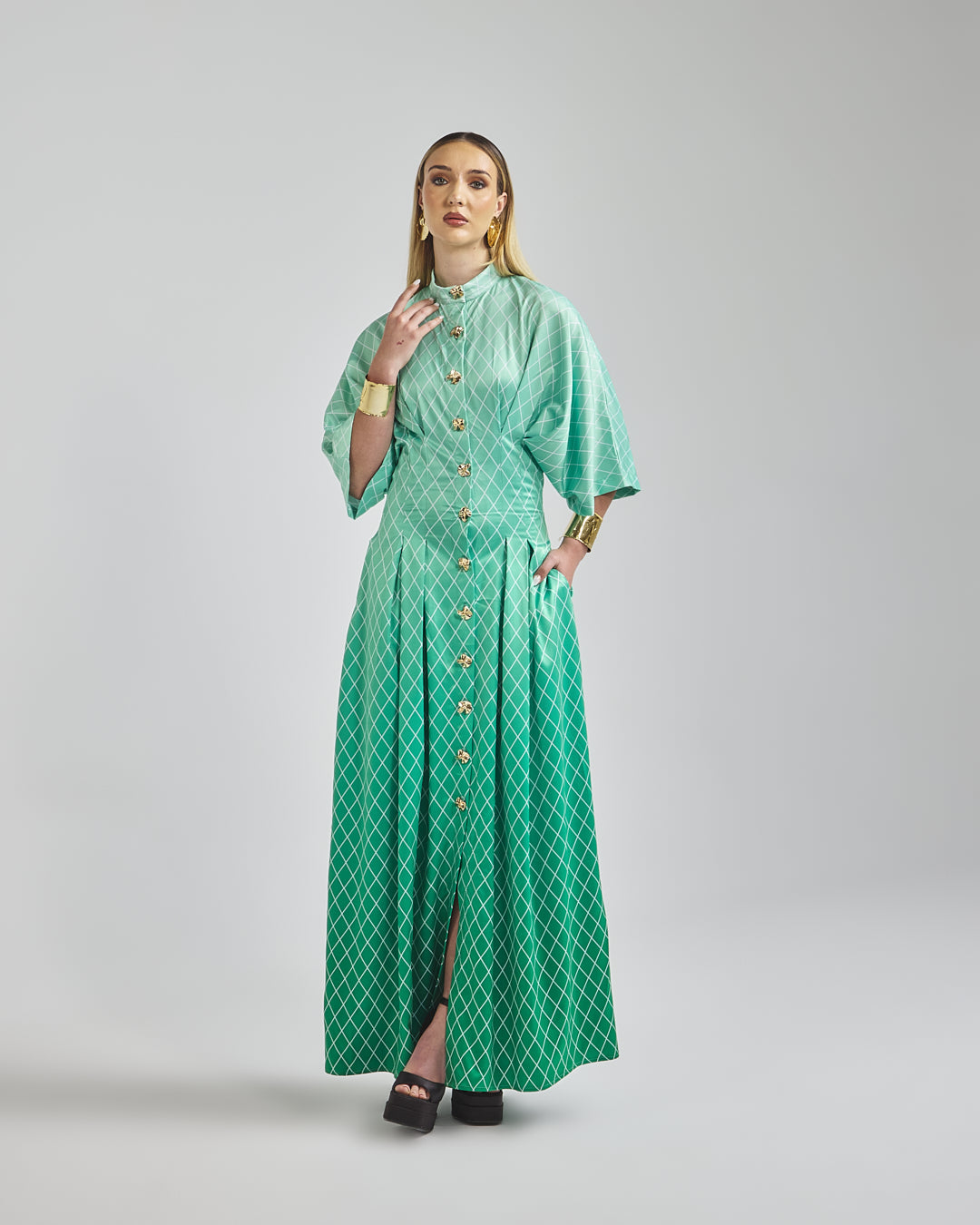 Malondie Fading Green Summer Maxi