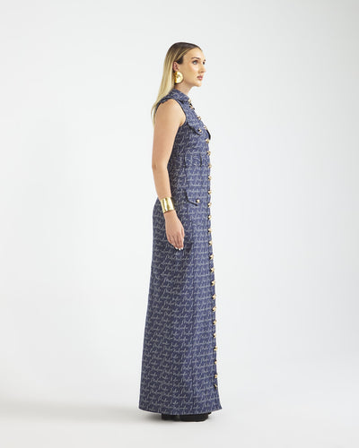 Malondie Denim Maxi Dress