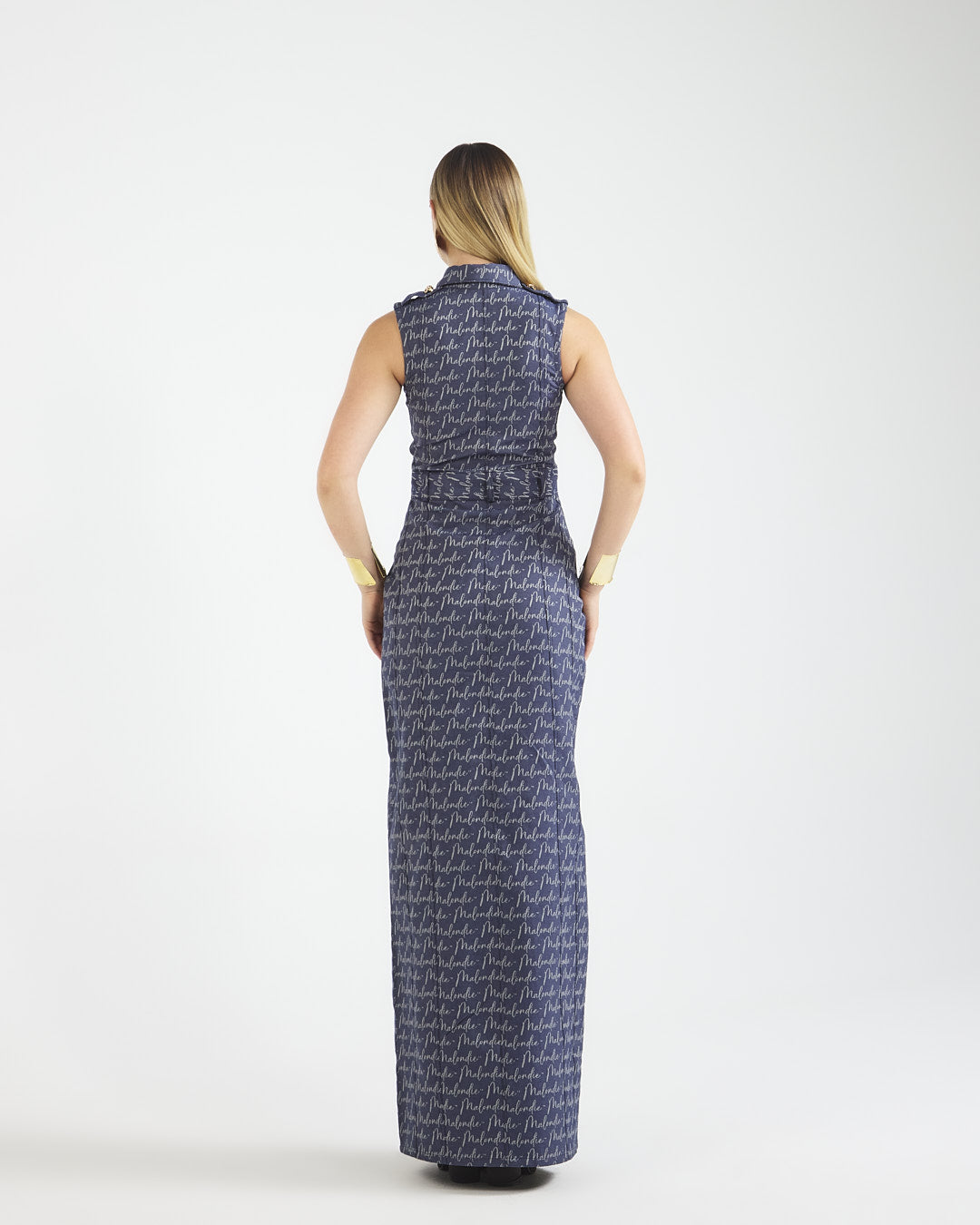 Malondie Denim Maxi Dress